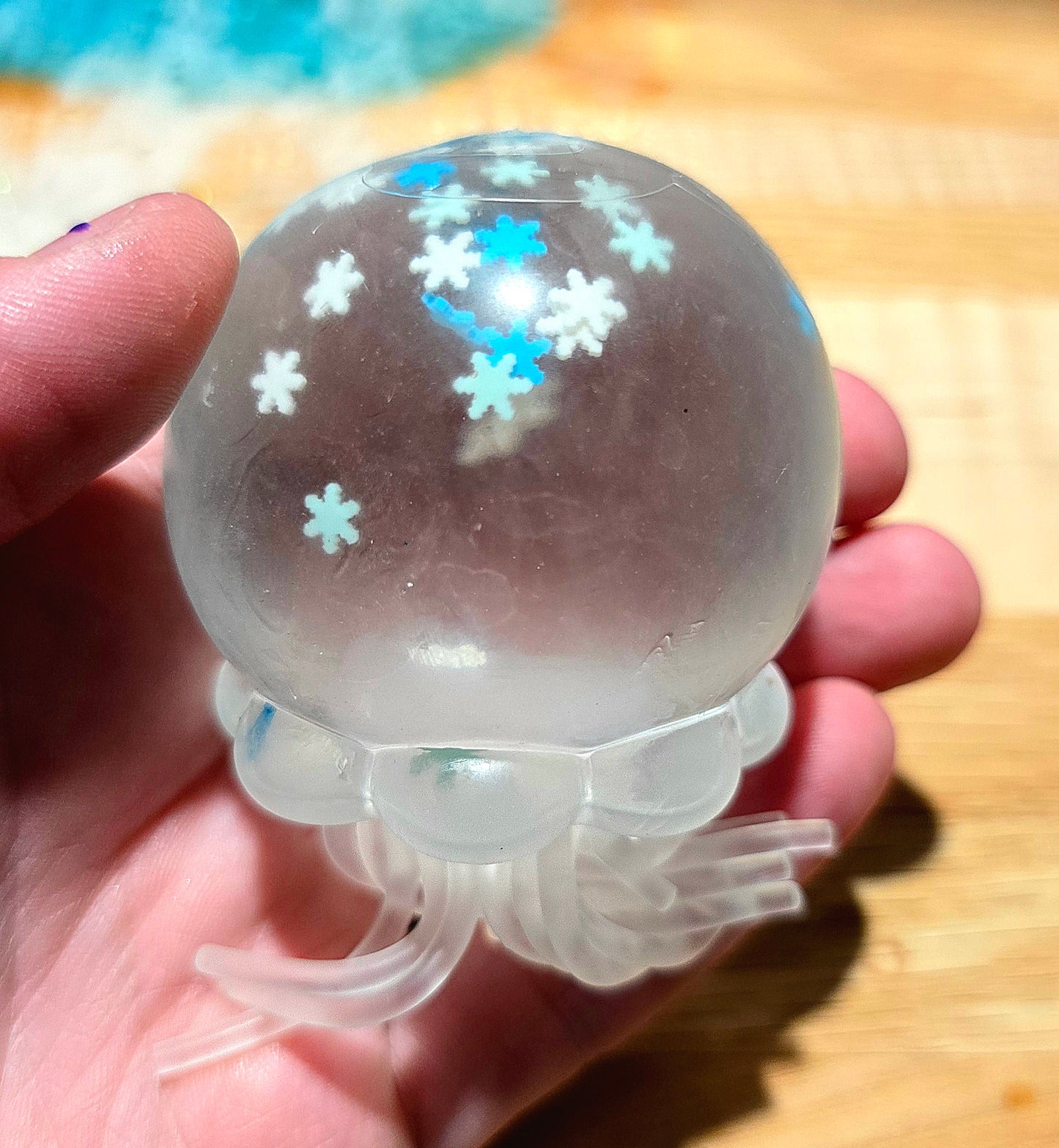 Snowflake Winter Jellyfish Maltose Squishy