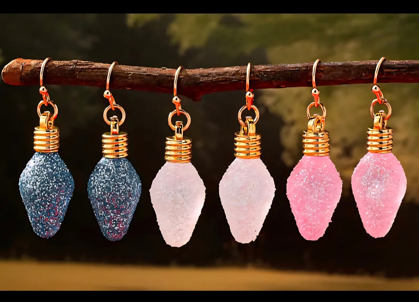 Random Sugar Plum Fairy Bulb Earrings