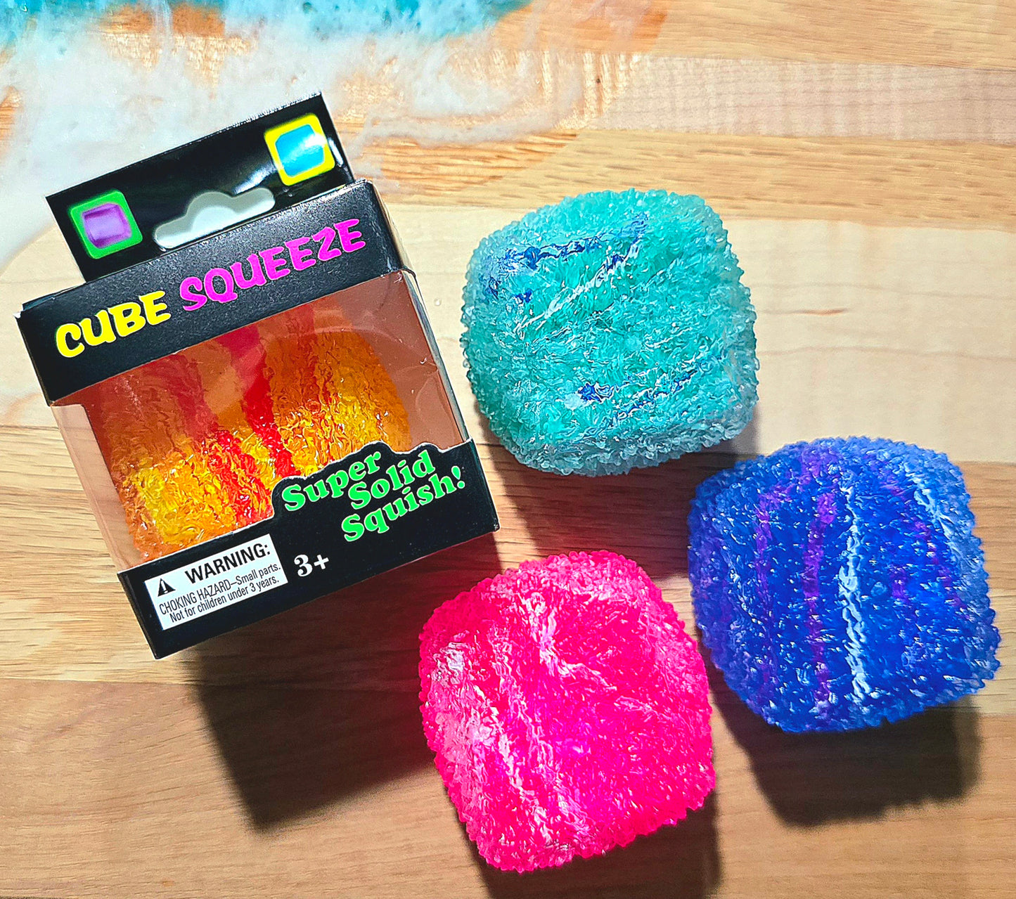 Mystery Textured Swirl Cube Soft Maltose Squishy