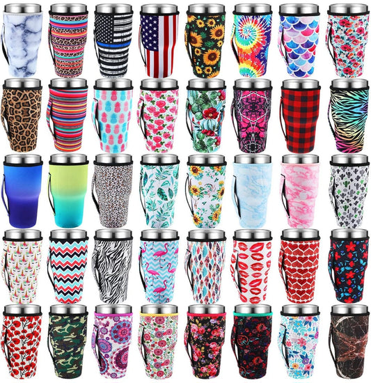 Random 32 oz Insulated Tumbler Ice Coffee Koozies- 40 Pack Best Sellers.