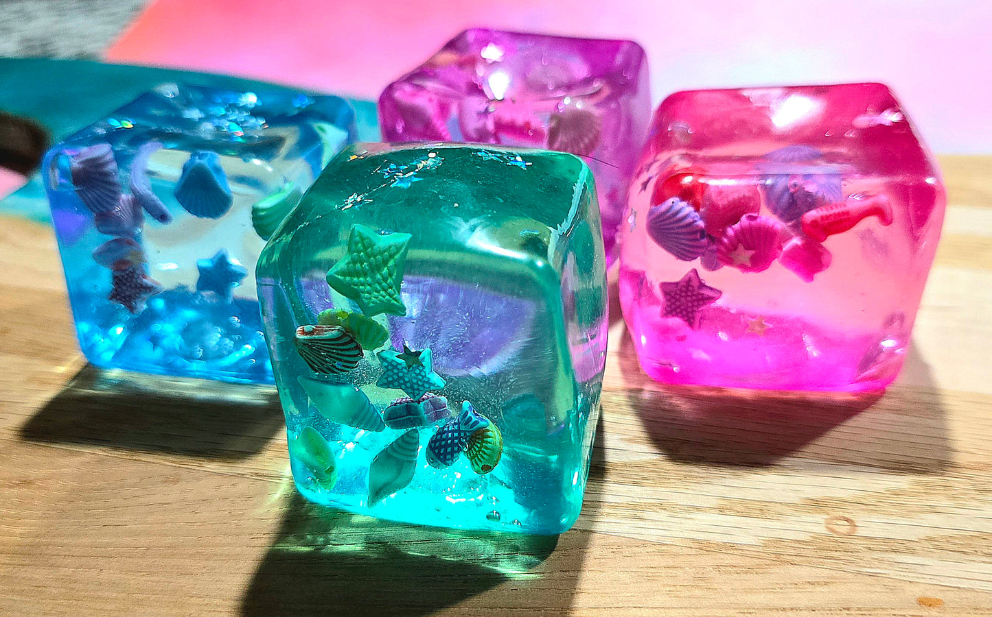 Mystery Seashell Cube Maltose Squishy