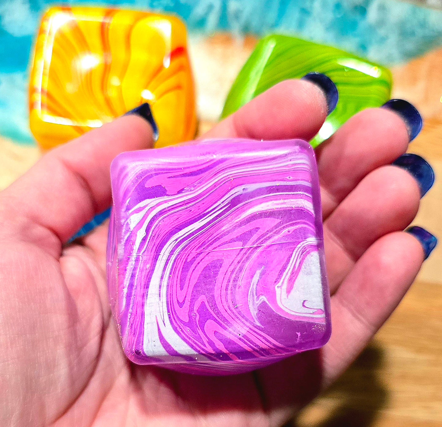 Swirl Maltose Cube Squishy