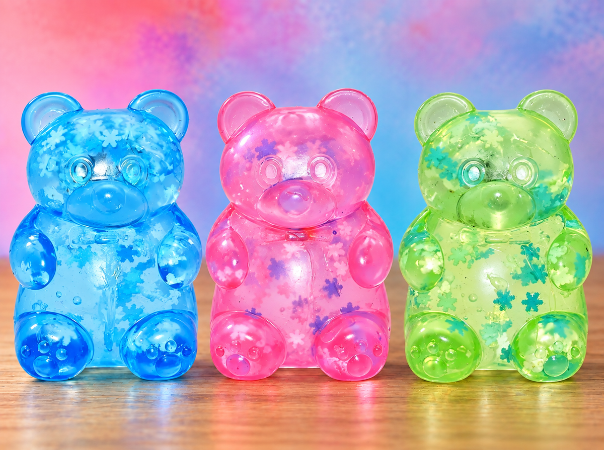 Snowflake Lighted Gummy Bear Maltose Squishy
