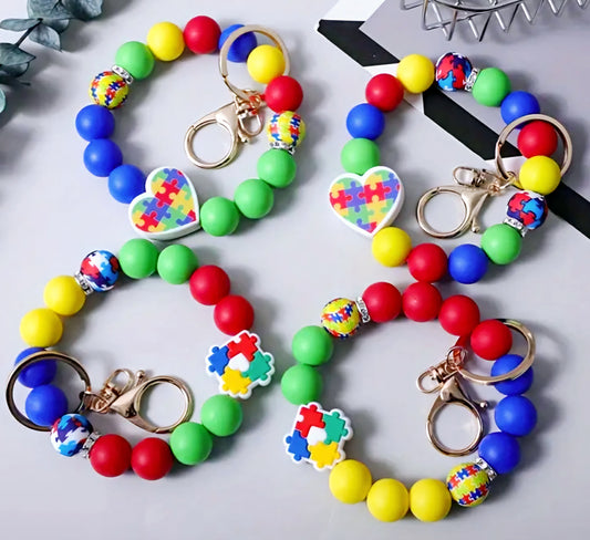 PREORDER Autism Awareness Wristlet Keychain