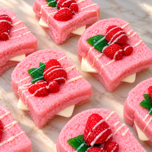 Strawberry Peelable Sandwich Taba Squishy