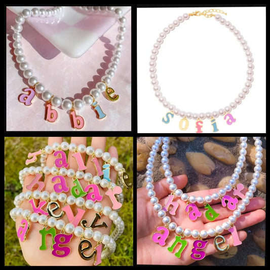 Preorder Mothers Day Personalized Pearl Necklace