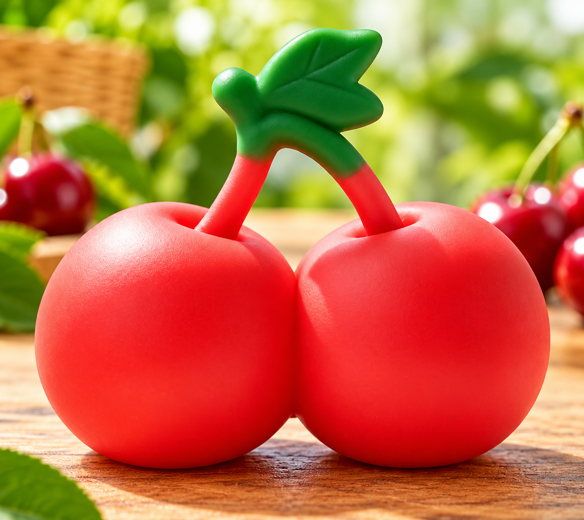 Jumbo Cherry TPR Flour Squishy