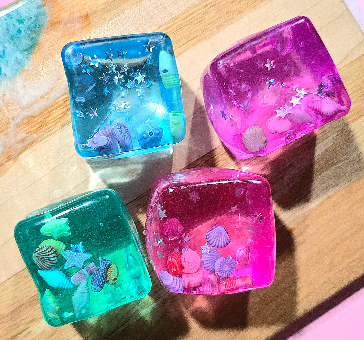 Mystery Seashell Cube Maltose Squishy