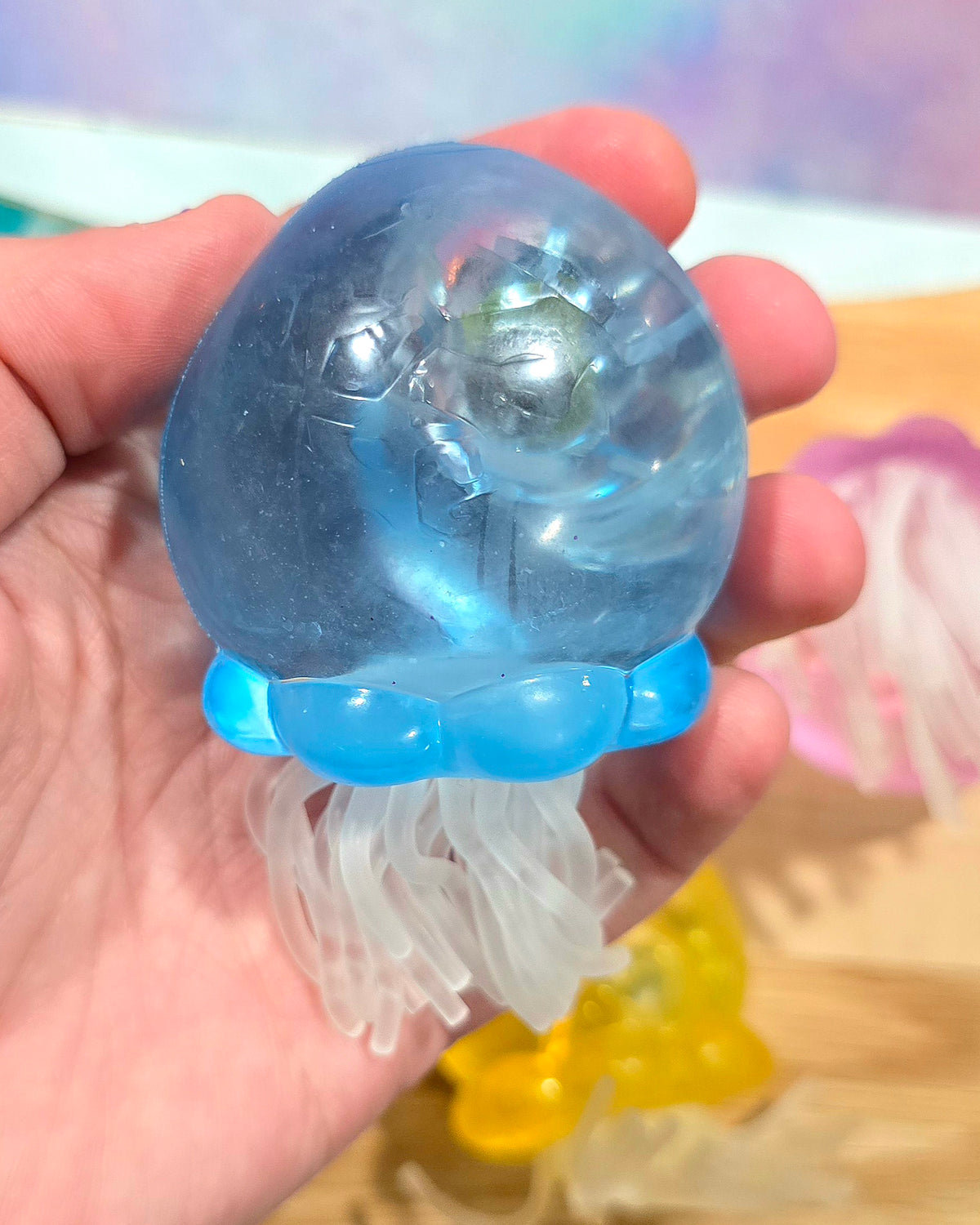 Mystery Transparent Lighted Jellyfish Maltose Squishy