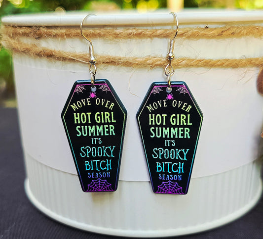 HALLOWEEN Hot Girl Summer Acrylic Dangle Earrings
