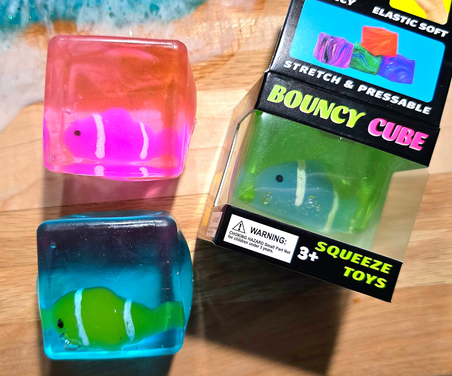 Mystery Fish Cube Maltose Squishy