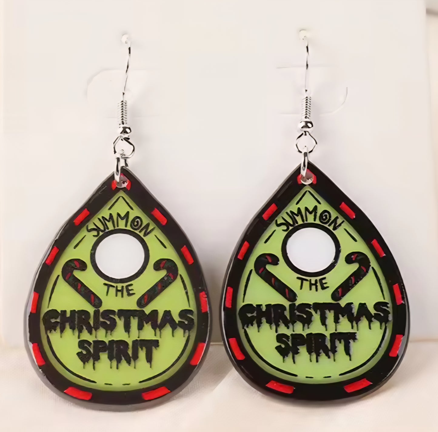 PREORDER Christmas Summon Spirit Acrylic Dangle Earrings