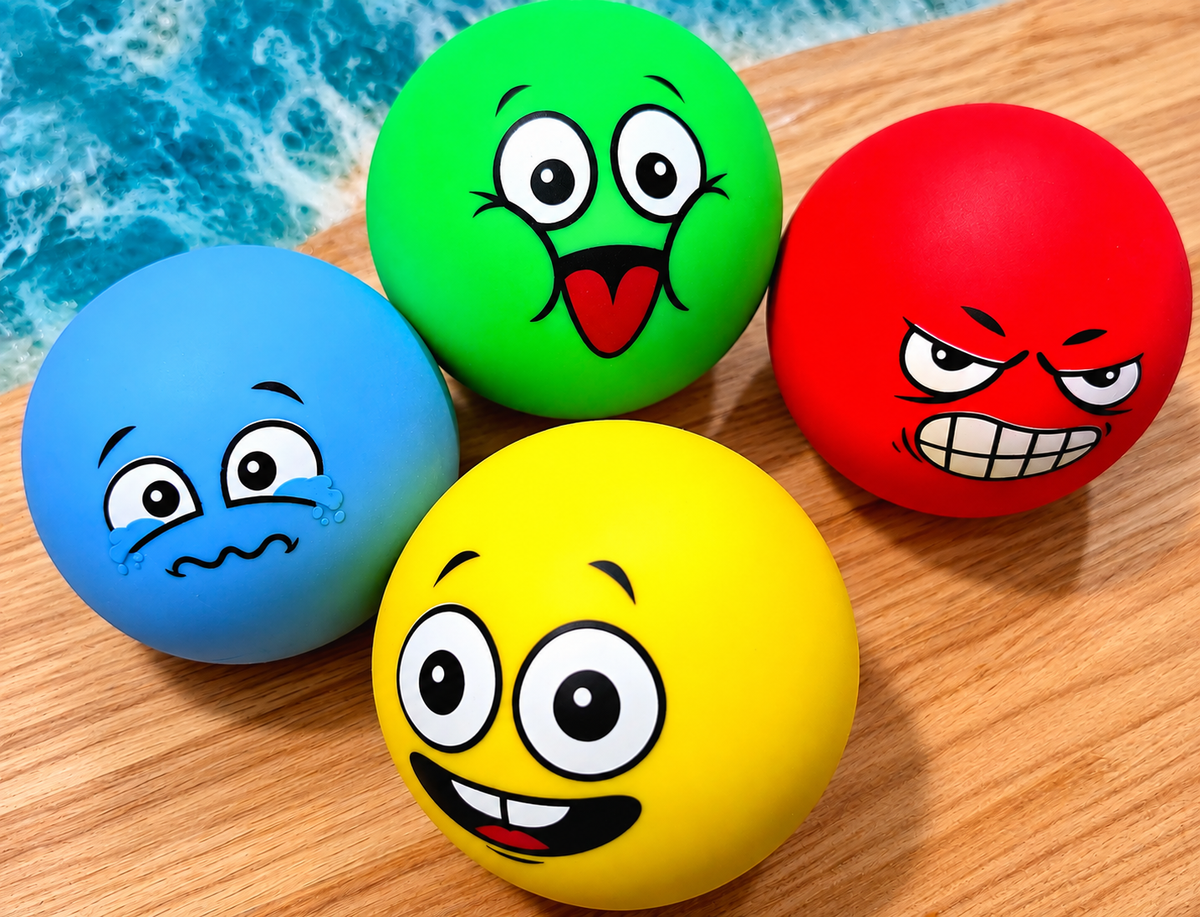 Mystery Funny Face Ball Flour Squishy