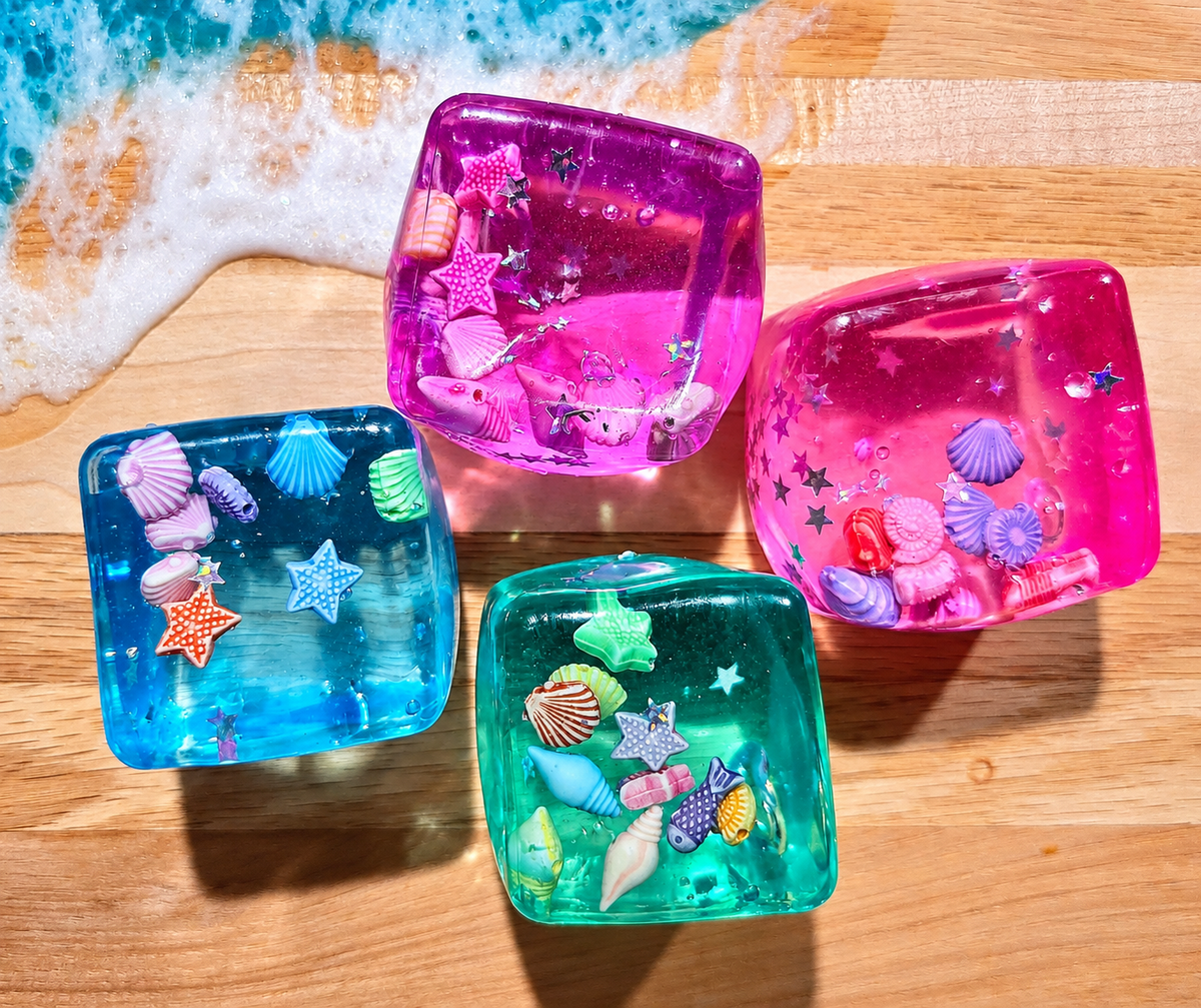 Mystery Seashell Cube Maltose Squishy