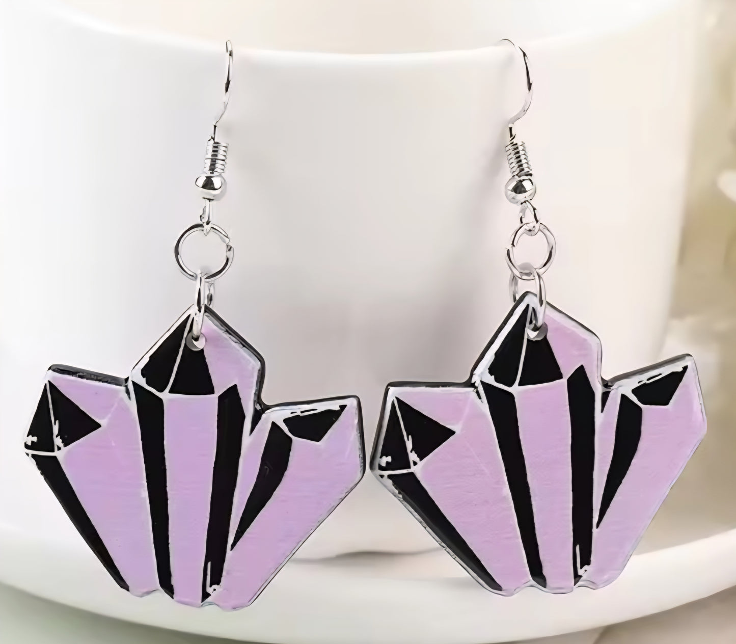 PREORDER Halloween Witch Crystals Acrylic Dangle Earrings