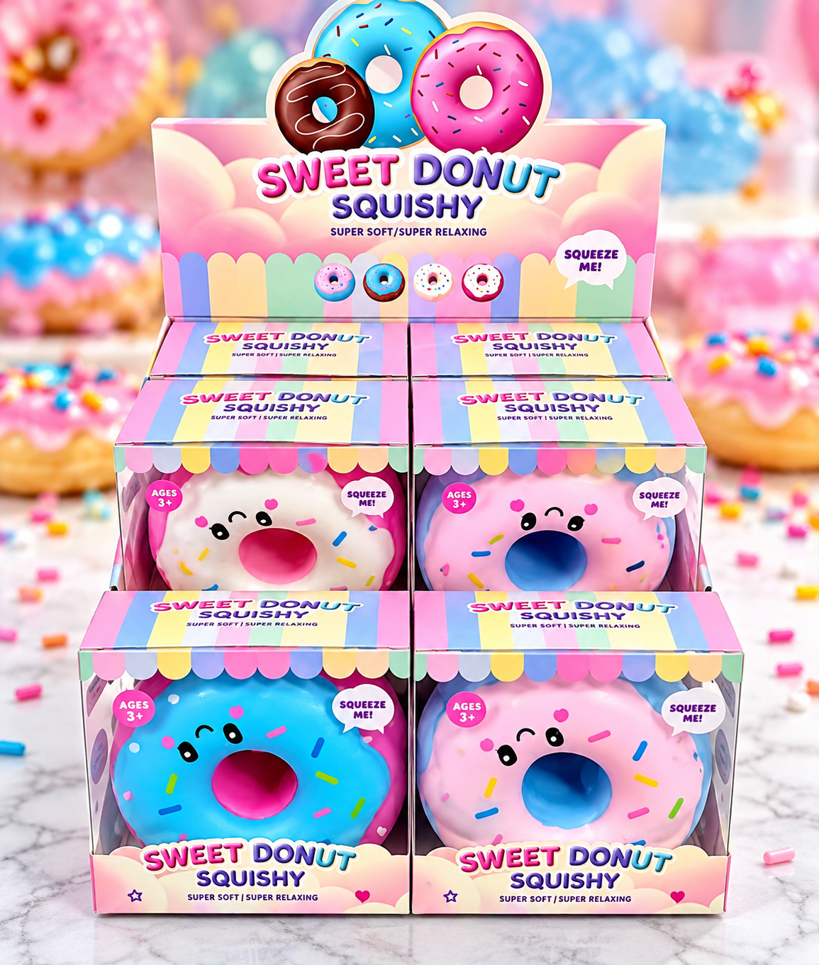 Mystery Jumbo Donut TPR Flour Squishy