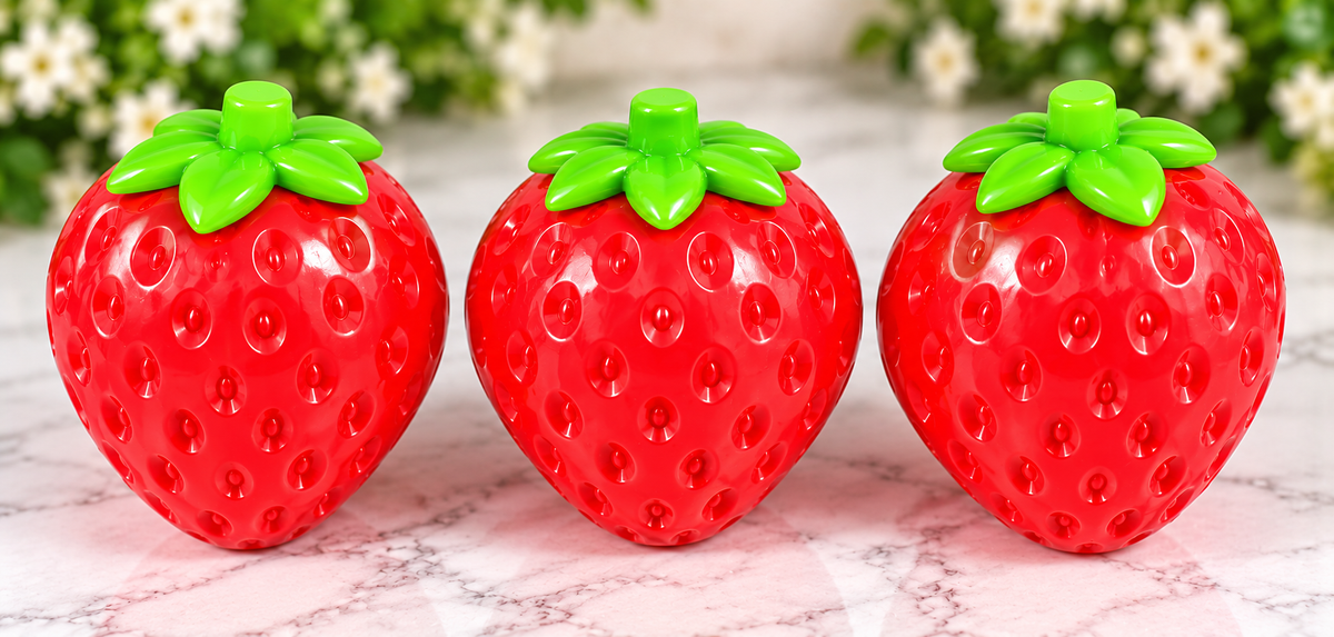 Strawberry Crunchy Building Block Squishy