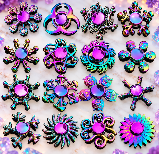 Mystery Metallic Rainbow Metal Fidget Spinner