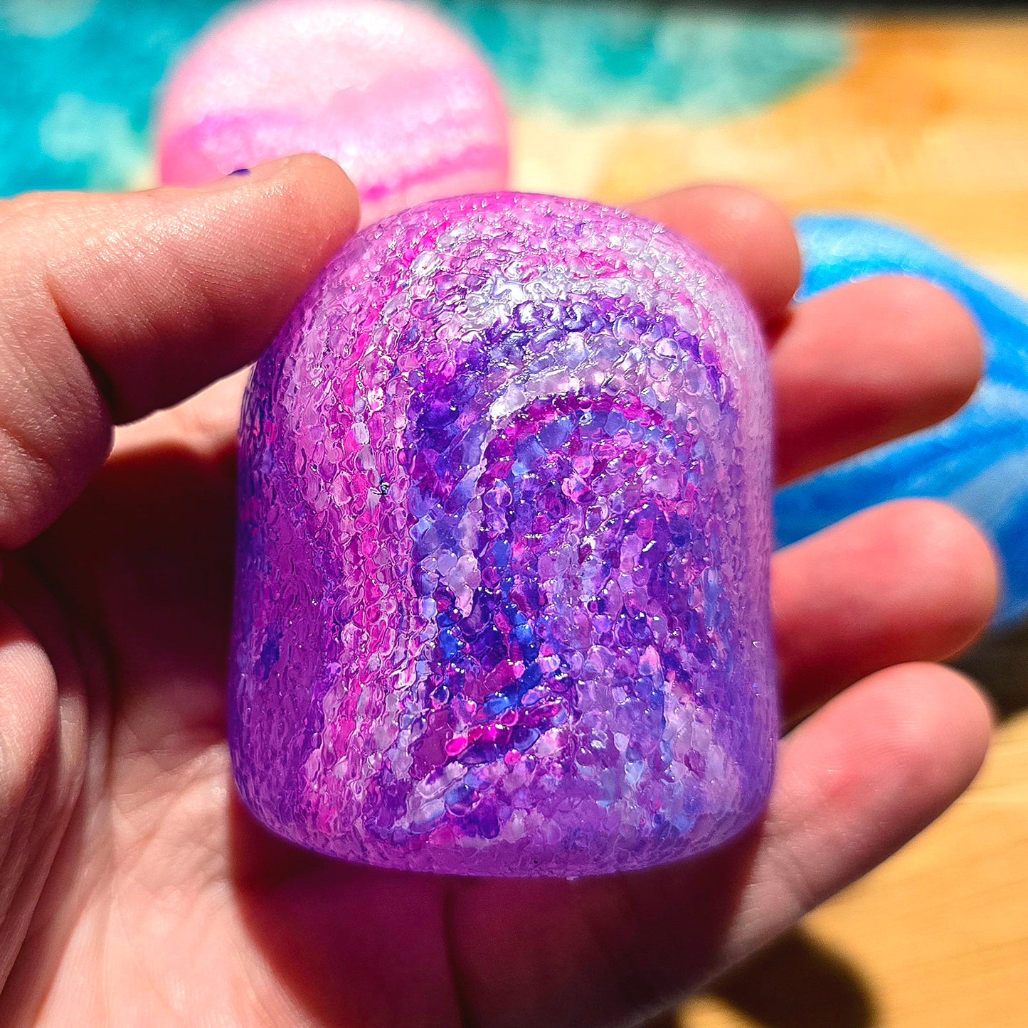Mystery Textured Swirl Gumdrop Maltose Squishy