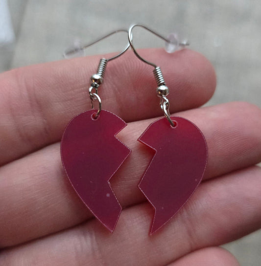 Red Heart Earrings